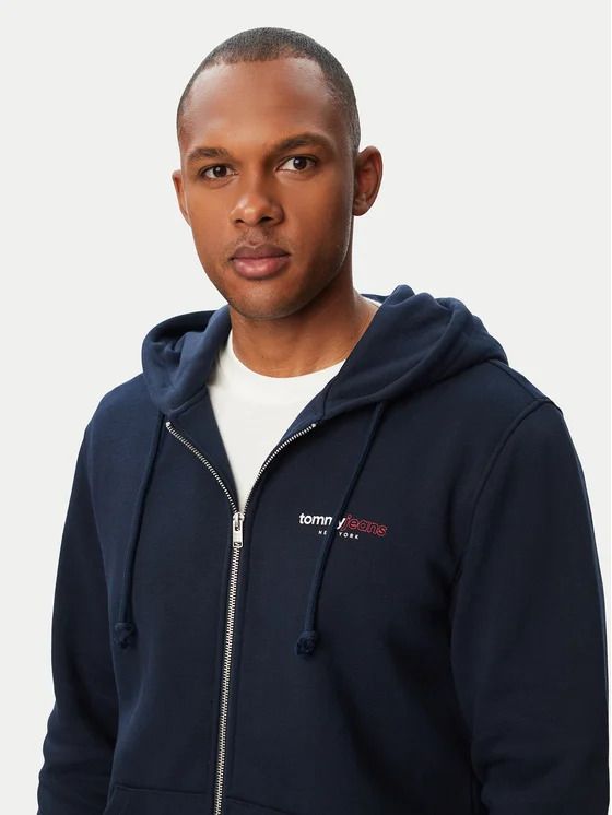 Maglia in felpa zip cappuccio Tommy Jeans - dark navy