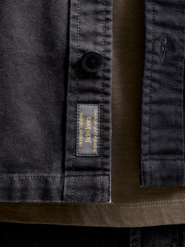 Camicia manica lunga casual Jack & Jones - black