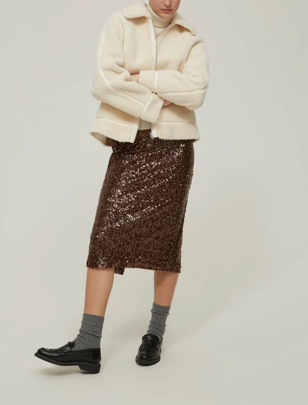 Giaccone montone Pennyblack - burro