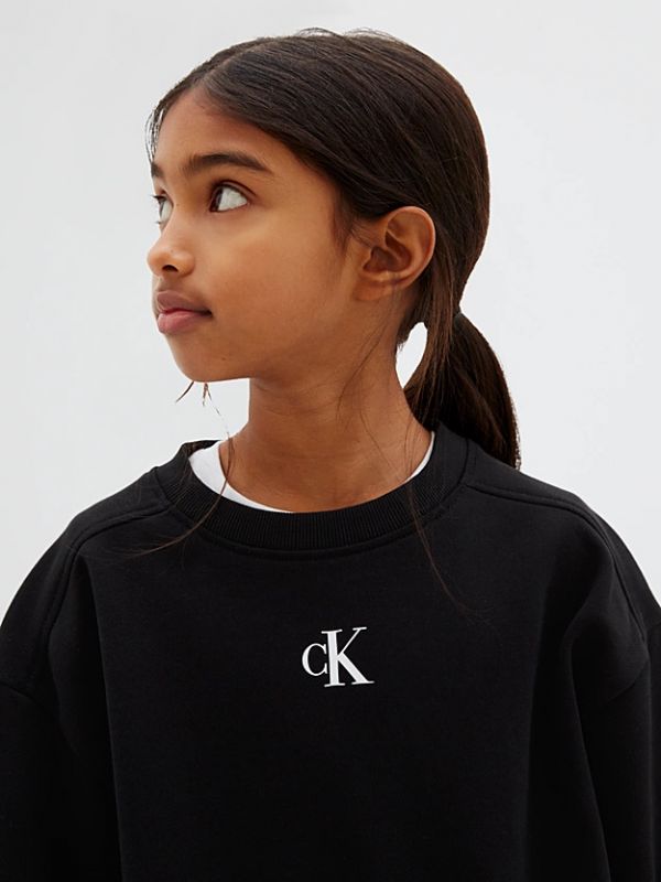 Maglia in felpa Calvin Klein - black