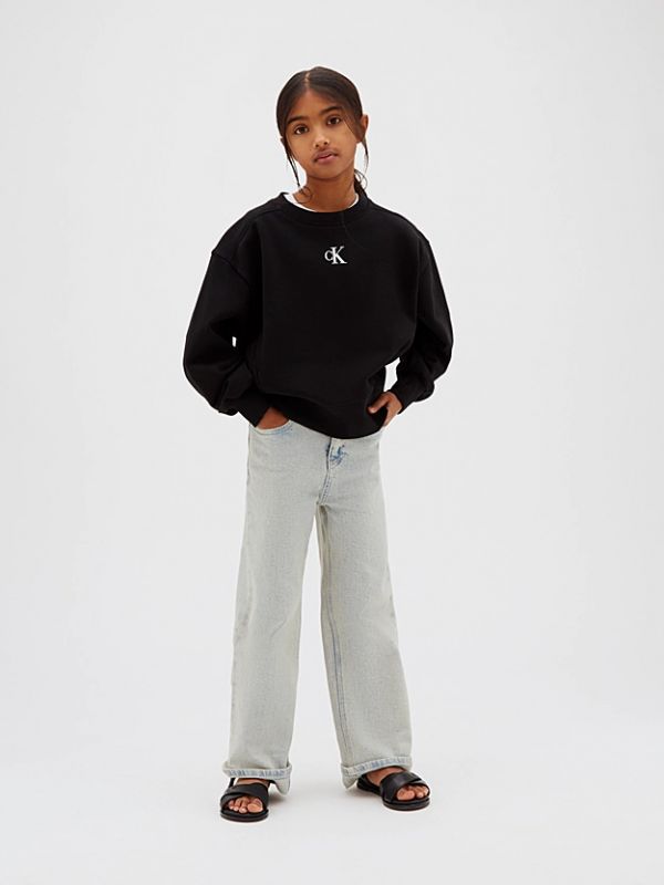 Maglia in felpa Calvin Klein - black