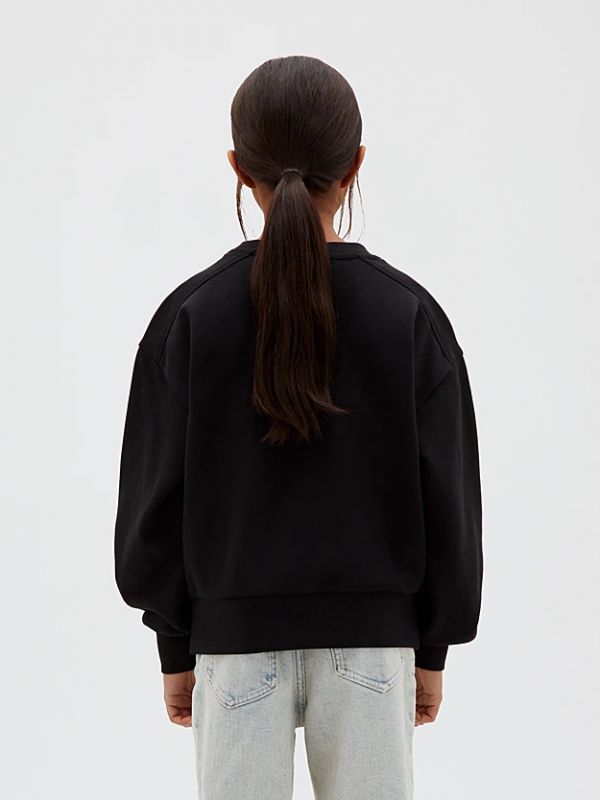 Maglia in felpa Calvin Klein - black