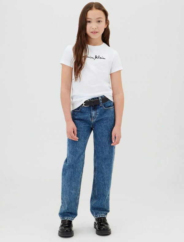 T-shirt manica corta Calvin Klein - panna