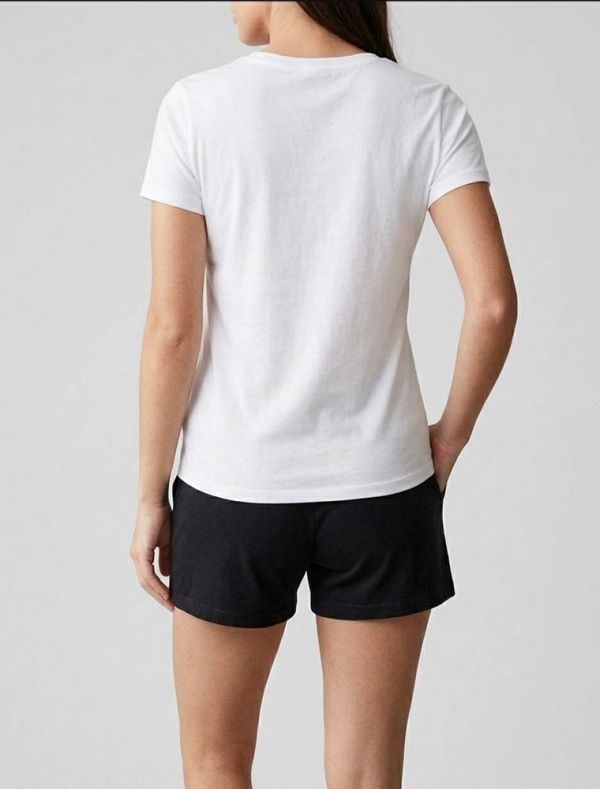 Pigiama corto Cartoni - bianco nero