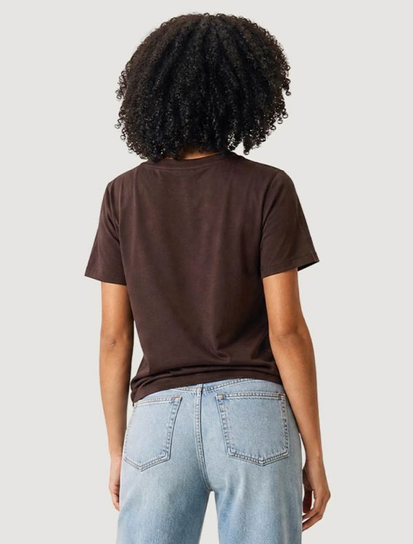 T-shirt manica corta Only - cioccolato