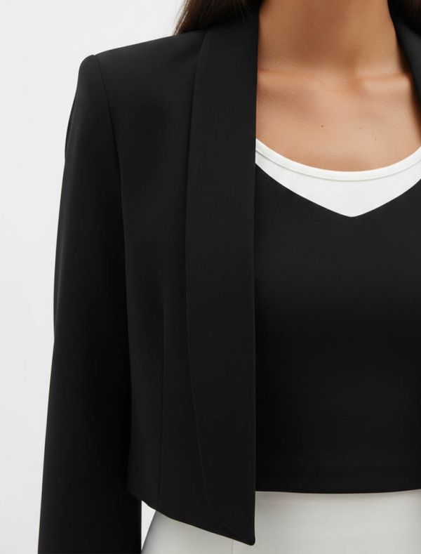 Giacca bolerino Rinascimento - nero