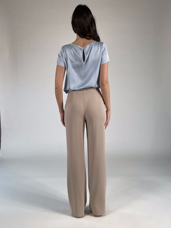 Camicia manica corta Rinascimento - cielo