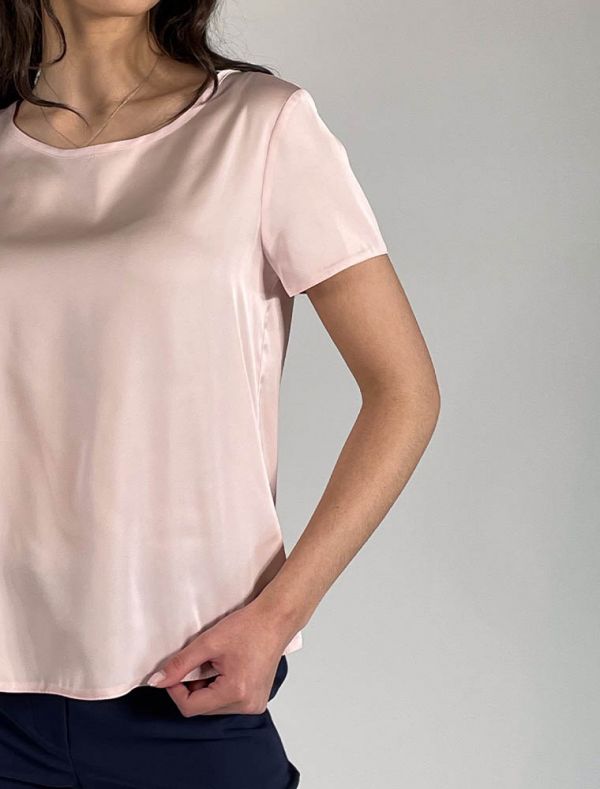 Camicia manica corta Rinascimento - rosa