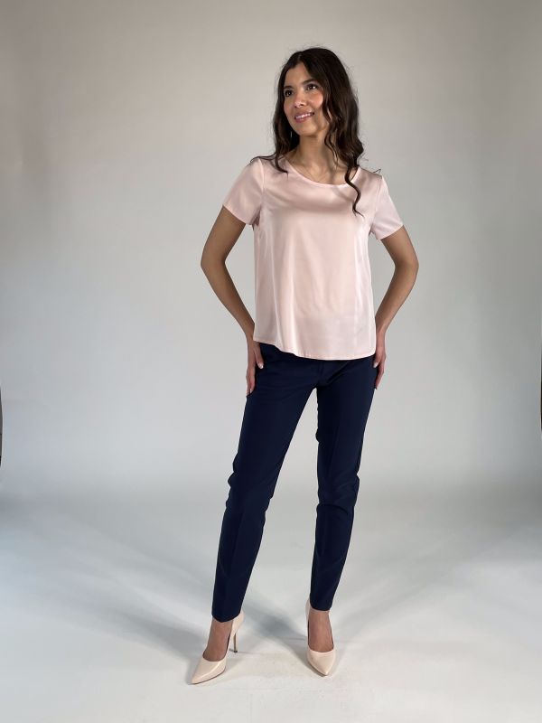 Camicia manica corta Rinascimento - rosa