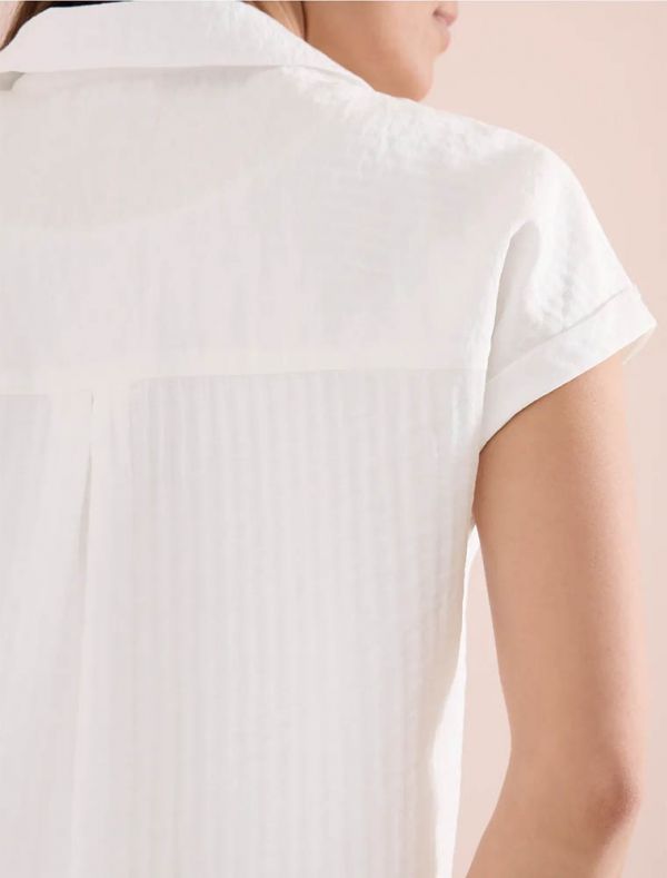 T-shirt manica corta Cecil - bianco