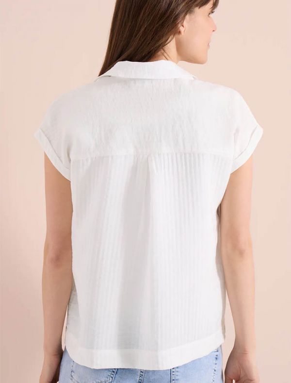 T-shirt manica corta Cecil - bianco