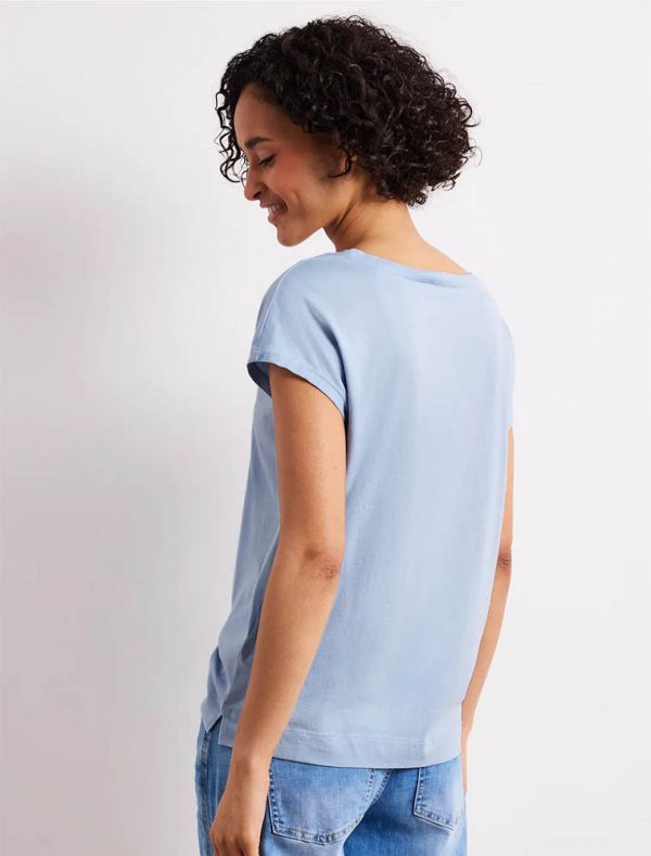 T-shirt manica corta Street One - azzurro