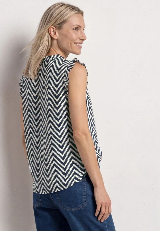 Canotta Street One - blu bianco