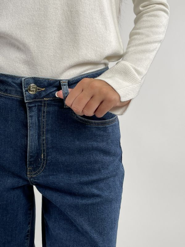Pantalone jeans Emme - blu medio