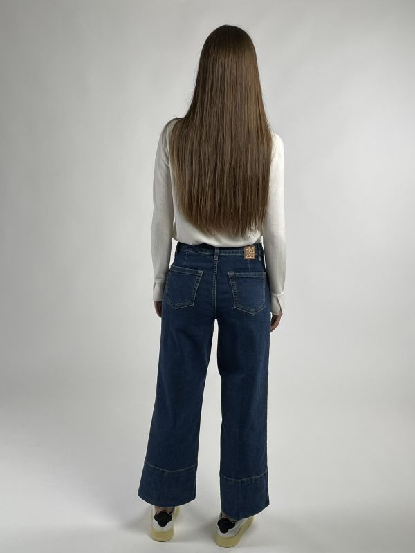 Pantalone jeans Emme - blu medio