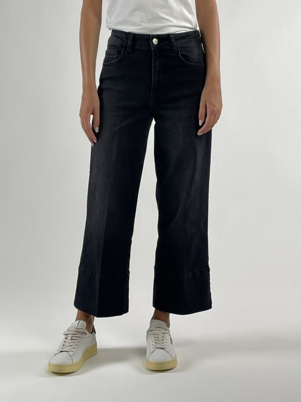Pantalone jeans Emme - nero stone