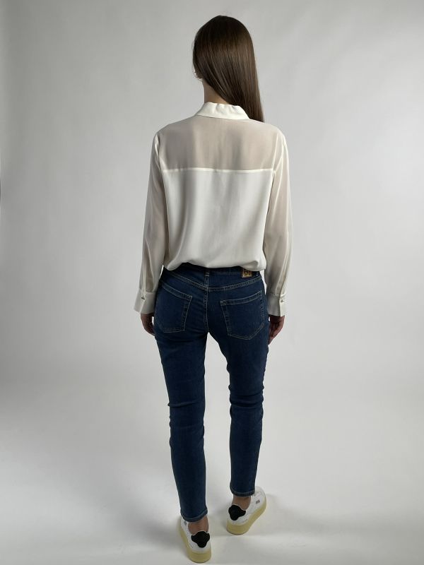 Pantalone jeans Emme - blu medio