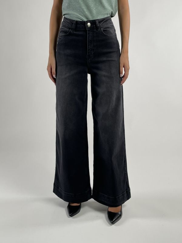 Pantalone jeans Emme - nero stone
