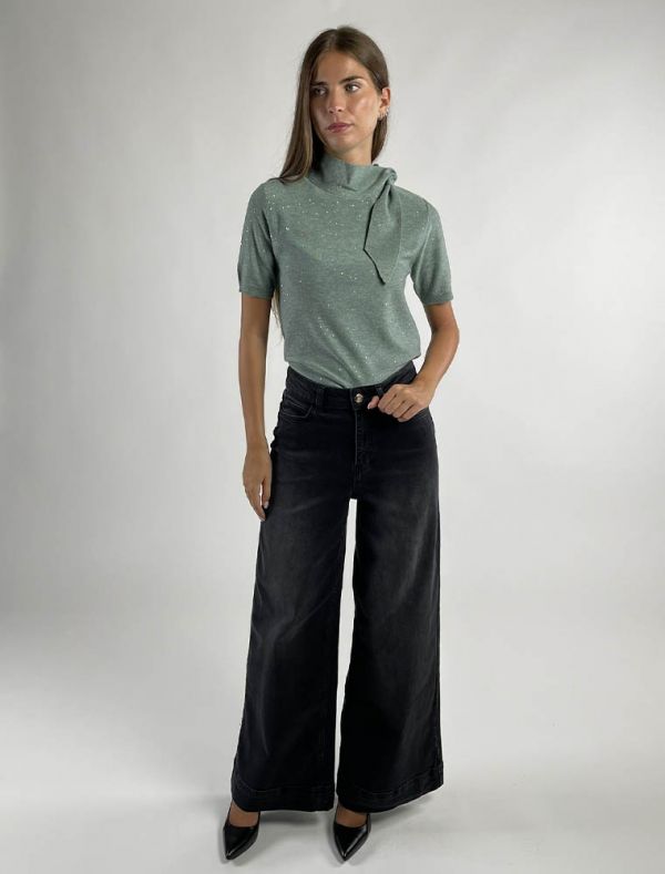 Pantalone jeans Emme - nero stone