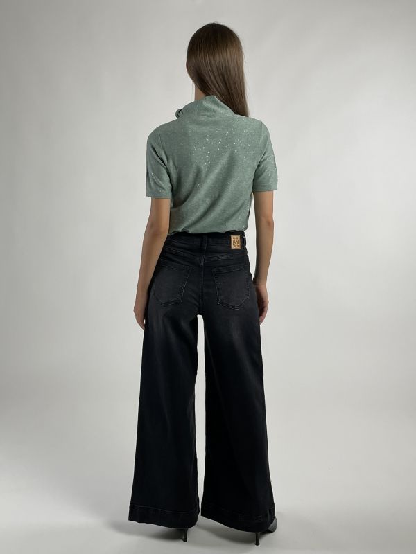 Pantalone jeans Emme - nero stone