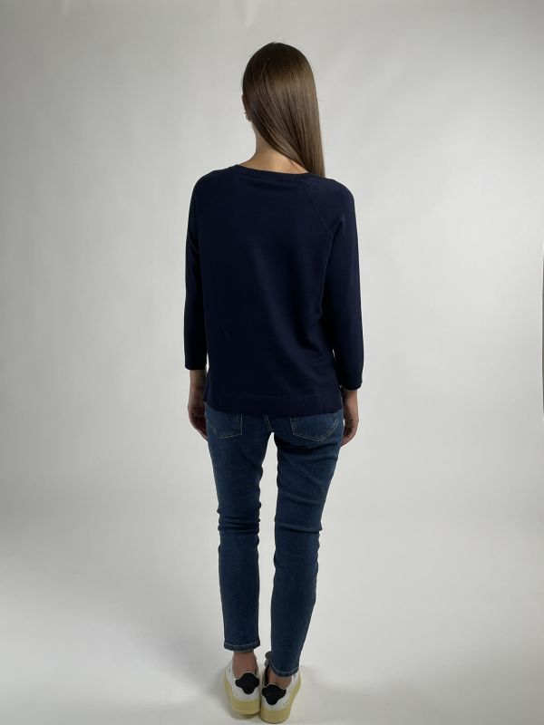 Maglia manica lunga Emme - navy
