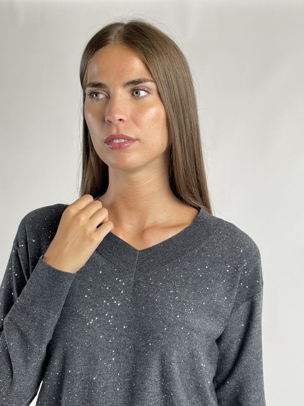 Maglia manica lunga Emme - grigio melange
