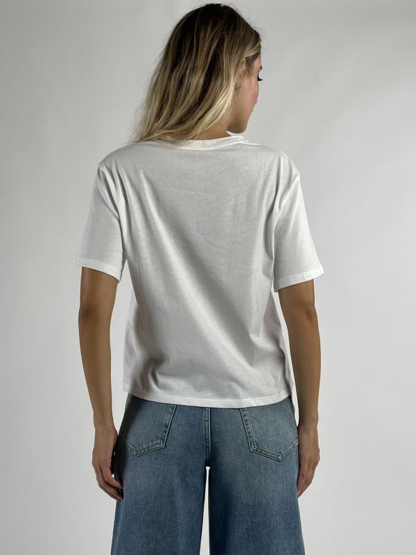 T-shirt manica corta Emme - latte