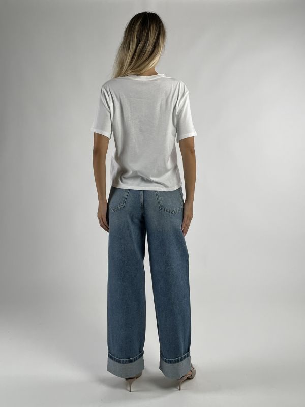 T-shirt manica corta Emme - latte