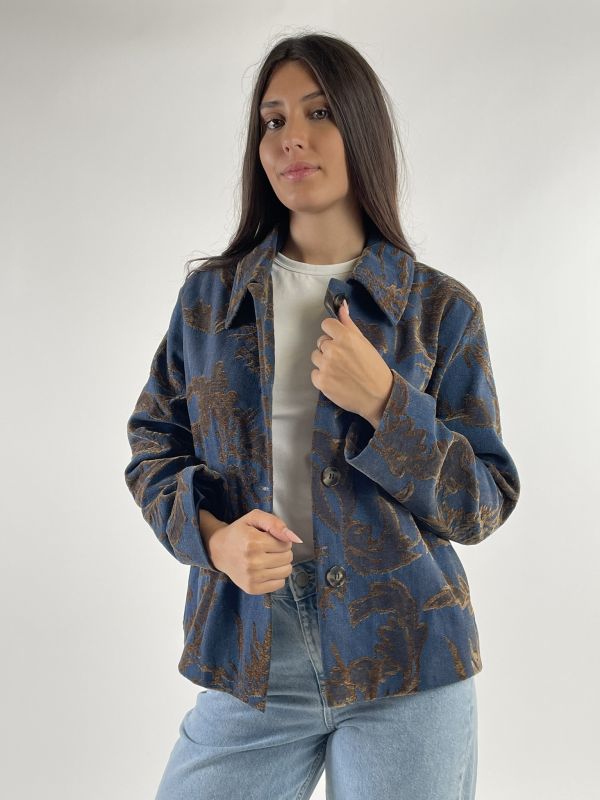 Giacca Emme - blu cammello
