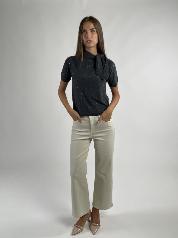 Maglia manica corta Emme - grigio melange