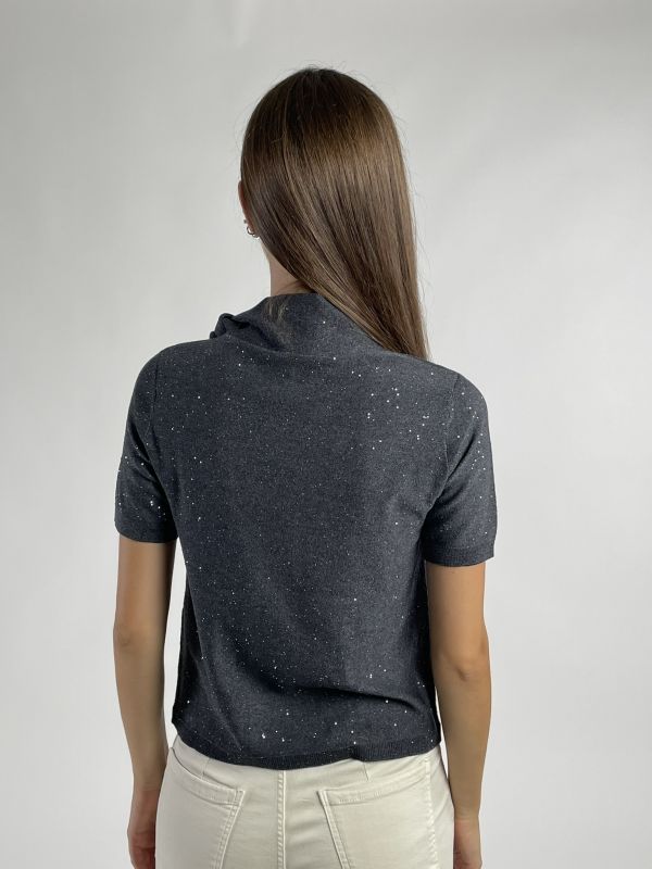 Maglia manica corta Emme - grigio melange