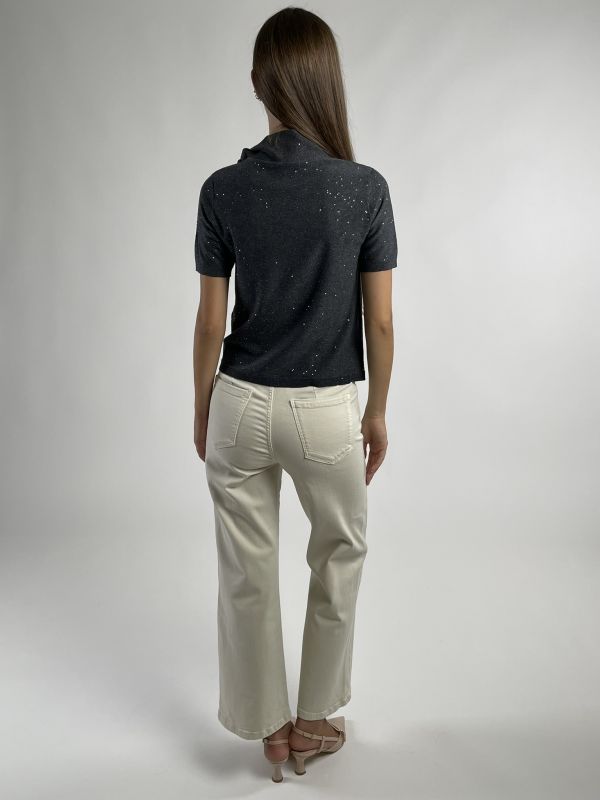 Maglia manica corta Emme - grigio melange