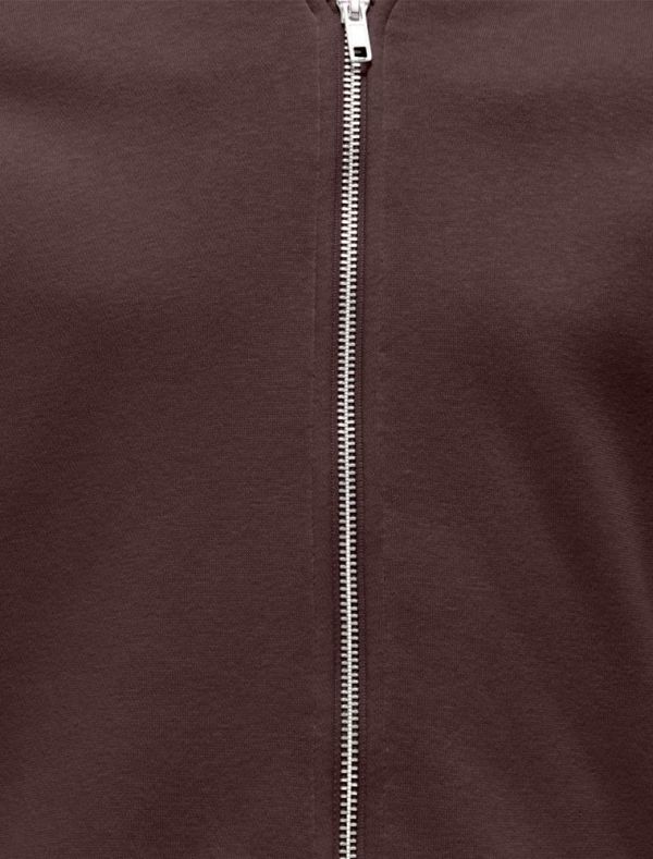 Maglia in felpa aperta Only - marrone