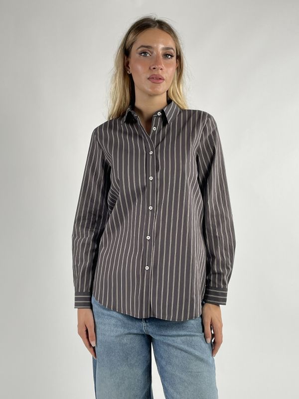 Camicia manica lunga Emme - moro scuro
