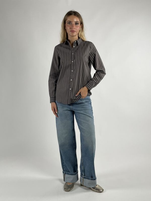 Camicia manica lunga Emme - moro scuro