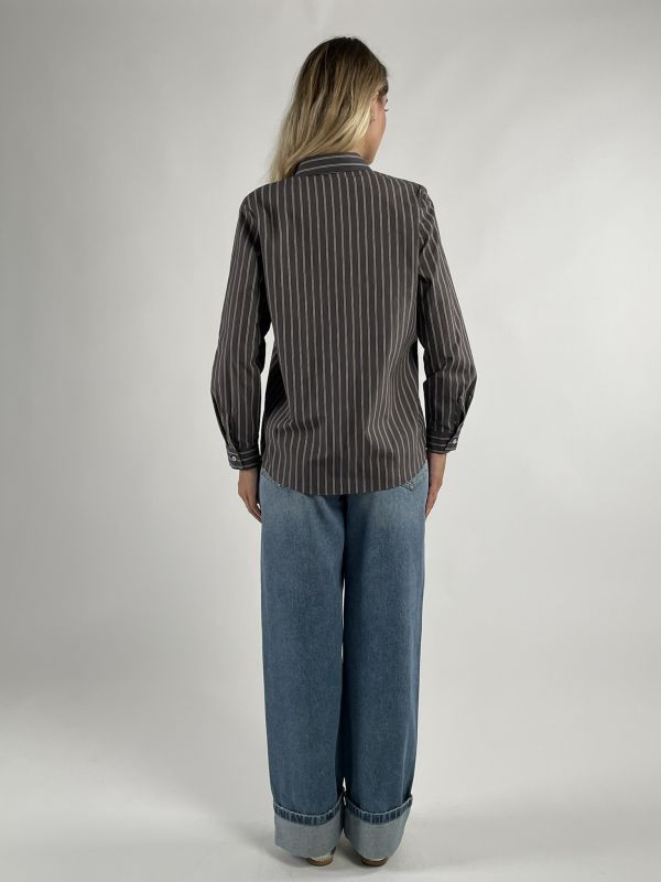 Camicia manica lunga Emme - moro scuro