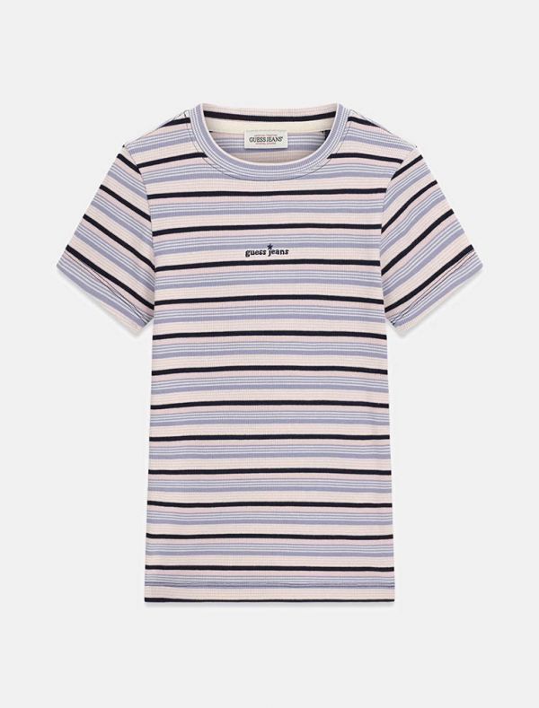 T-shirt manica corta Guess Jeans - azzurro rosa