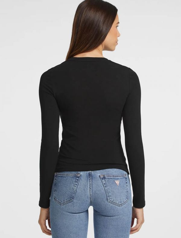 Maglia manica lunga Guess Jeans - nero