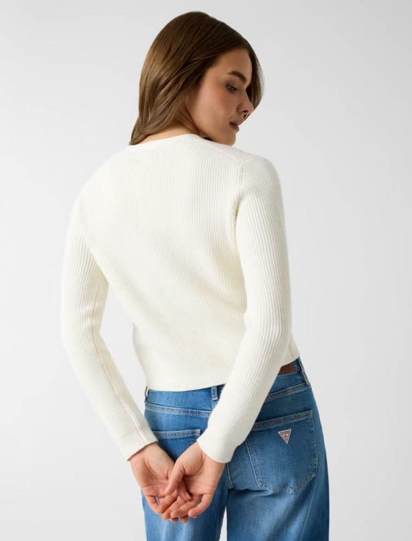 Cardigan Guess Jeans - bianco