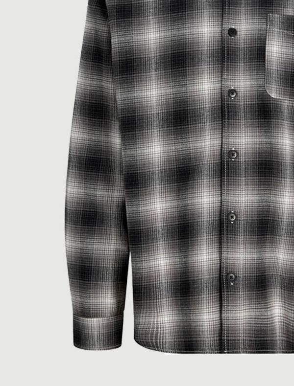 Camicia manica lunga flanella Jack & Jones - asfalto