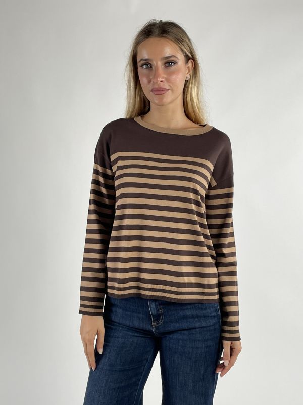 Maglia manica lunga Iblues - cammello