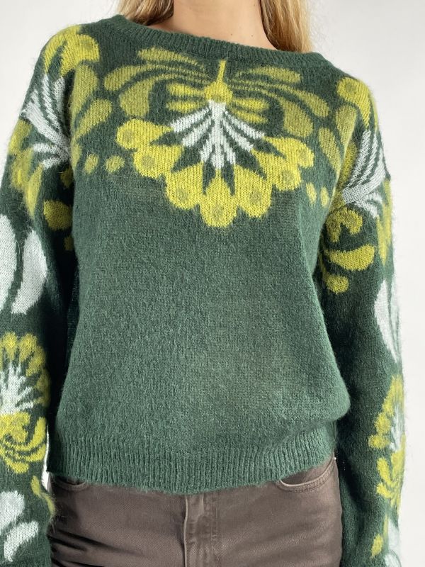 Pullover manica lunga Iblues - verdone