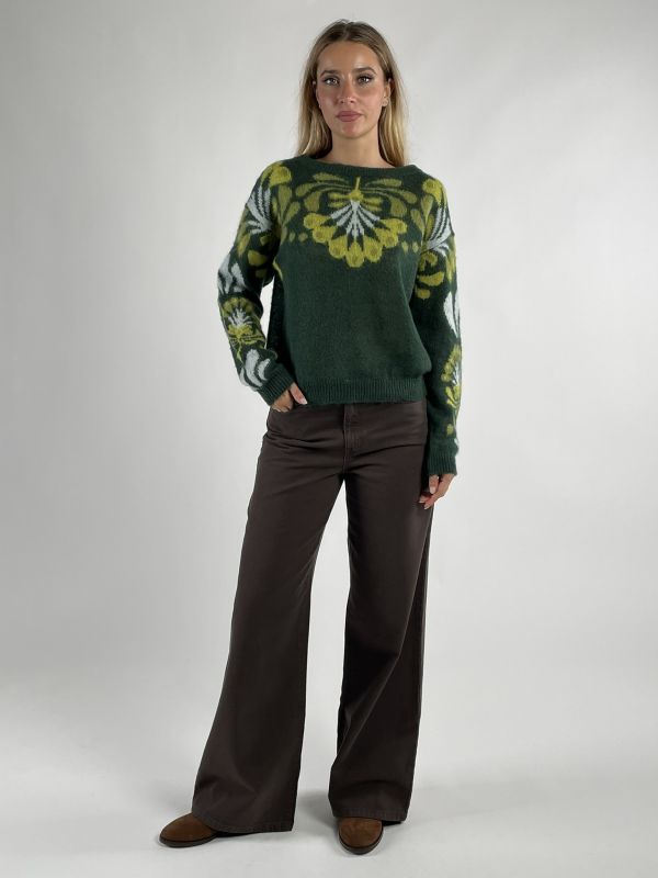 Pullover manica lunga Iblues - verdone