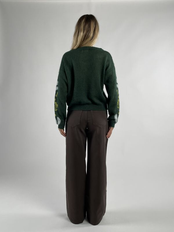 Pullover manica lunga Iblues - verdone