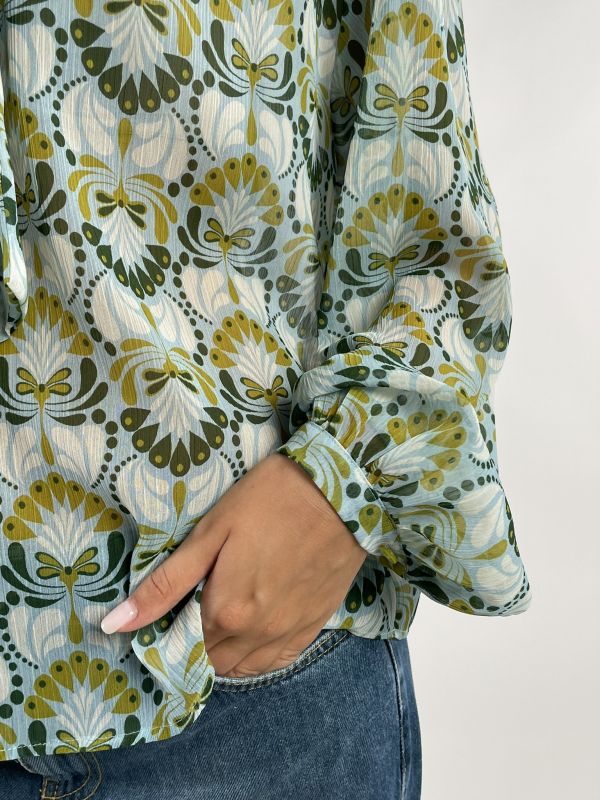 Camicia manica lunga Iblues - verde azzurro