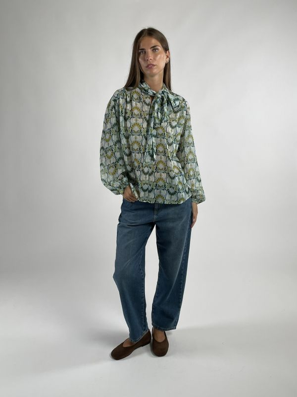 Camicia manica lunga Iblues - verde azzurro