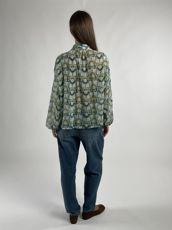Camicia manica lunga Iblues - verde azzurro