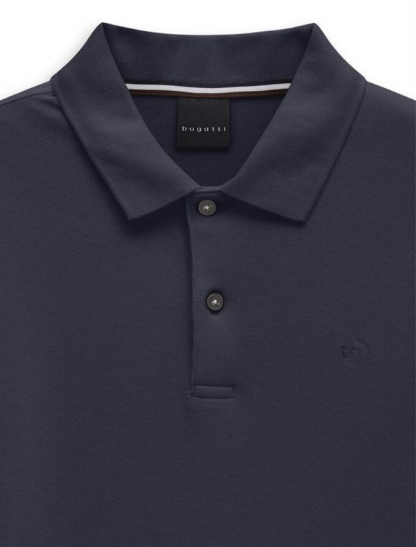 Polo manica lunga Bugatti - blu