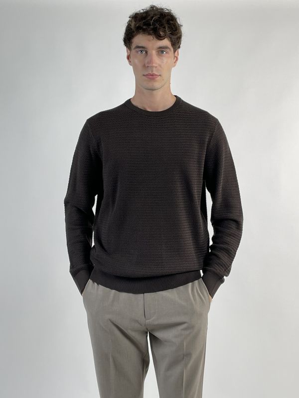 Maglia manica lunga Bugatti - moro