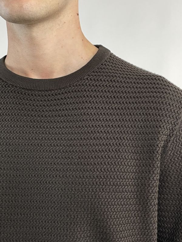 Maglia manica lunga Bugatti - moro